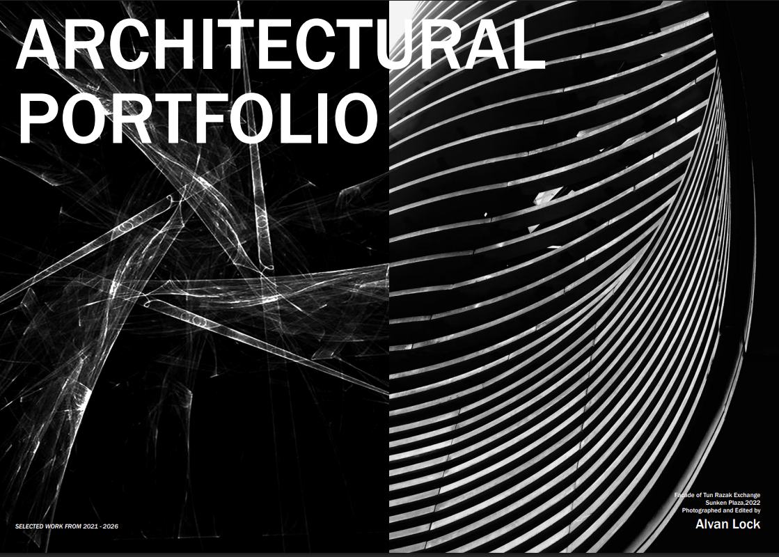 Architectural portfolio cover image by Alvan Lock